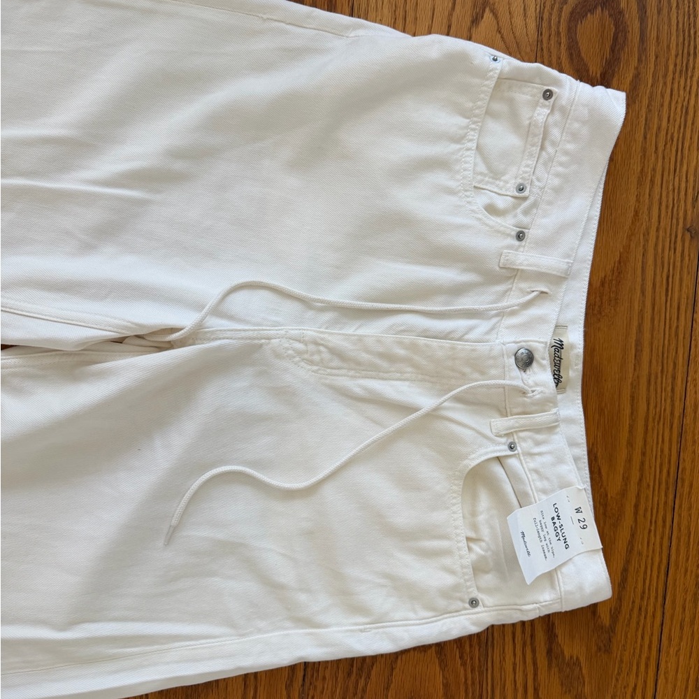 Madewell White Wide-Leg Jeans - Picture 7 of 9